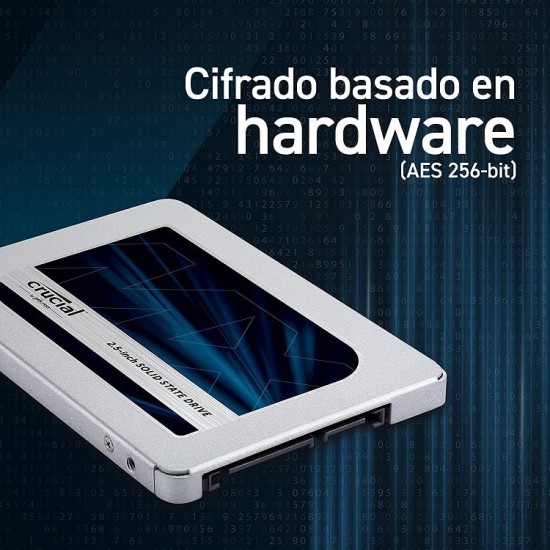 Disco Duro Crucial MX500 SSD 500GB 2,5" SATA 6GB/s, Nuevo Disco Duro Crucial MX500 SSD 500GB 2,5" SATA 6GB/s, Nuevo