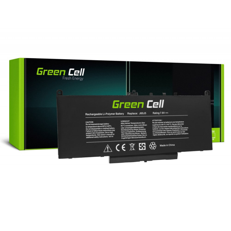 Green Cell Batería J60J5 Dell Latitude E7270 E7470 5800mAh Green Cell Batería J60J5 Dell Latitude E7270 E7470 5800mAh
