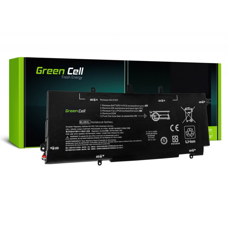 Green Cell Batería para HP EliteBook Folio 1040 G1 G2 / 11.1V 3100mAh Green Cell Batería para HP EliteBook Folio 1040 G1 G2 / 11.1V 3100mAh