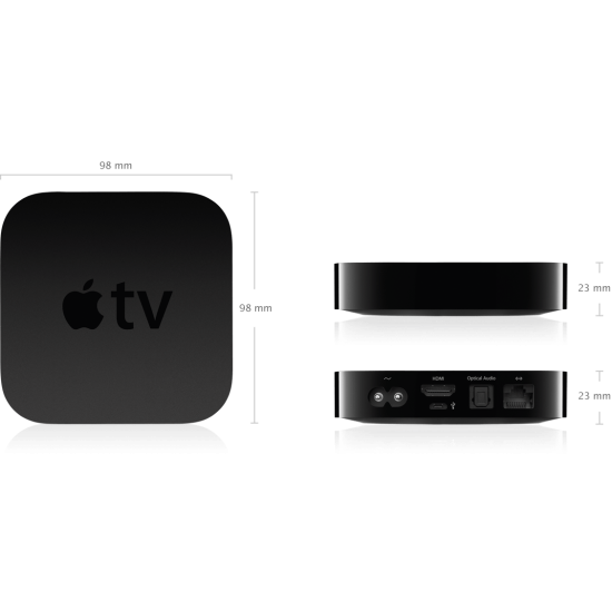 ¡¡OUTLET!! Apple TV (3th Gen, A1469), Negro