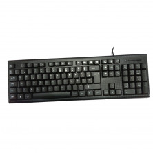 Kit Teclado + Ratón USB PCCASE Wired Negro, Nuevo