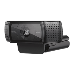 Logitech C920 HD Pro Webcam, Full HD, USB, Negro, A+