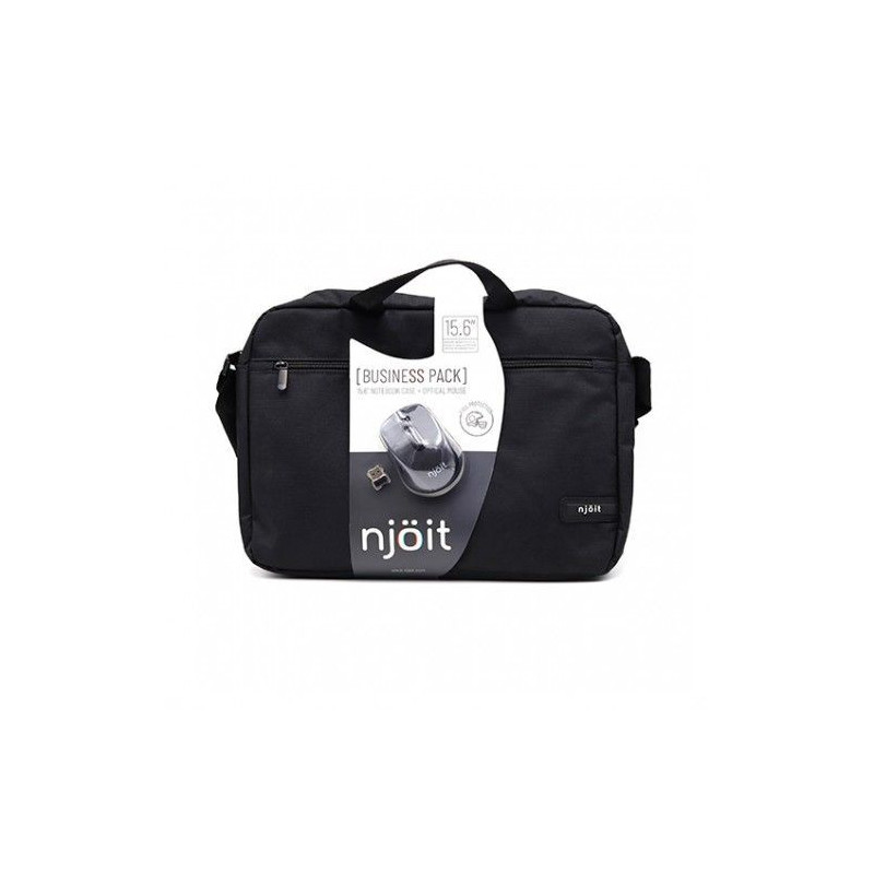 Maletín portátil 15.6" + Ratón Wireless Njoit BK, Nuevo Maletín portátil 15.6" + Ratón Wireless Njoit BK, Nuevo