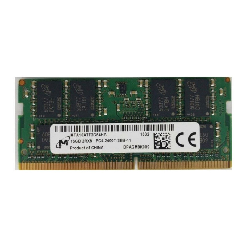 Memoria RAM Micron 16GB DDR4 PC4 SODIMM 1.2V 2666MHz