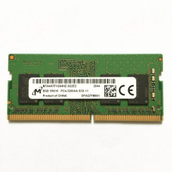 Memoria RAM Micron 8GB DDR4 SODIMM 1Rx16 PC4-3200AA-SCO-11 3200 mhz, 1.2 v, 260 pines, Km0