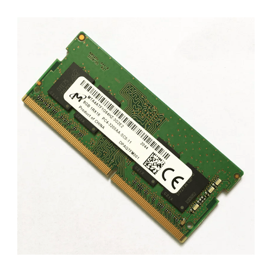 Memoria RAM Micron 8GB DDR4 SODIMM 1Rx16 PC4-3200AA-SCO-11 3200