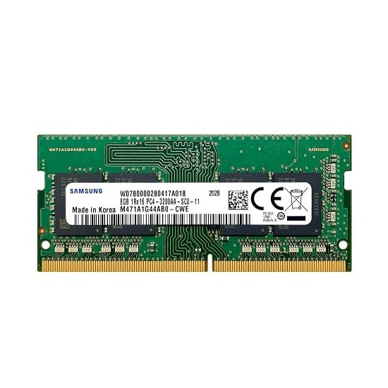 Memoria RAM Samsung 8GB DDR4 SODIMM 1Rx16 PC4-3200AA-SCO-11 3200 MHz, 1.2 v, 260 pines, Km0 Memoria RAM Samsung 8GB DDR4 SODIMM 1Rx16 PC4-3200AA-SCO-11 3200 MHz, 1.2 v, 260 pines, Km0