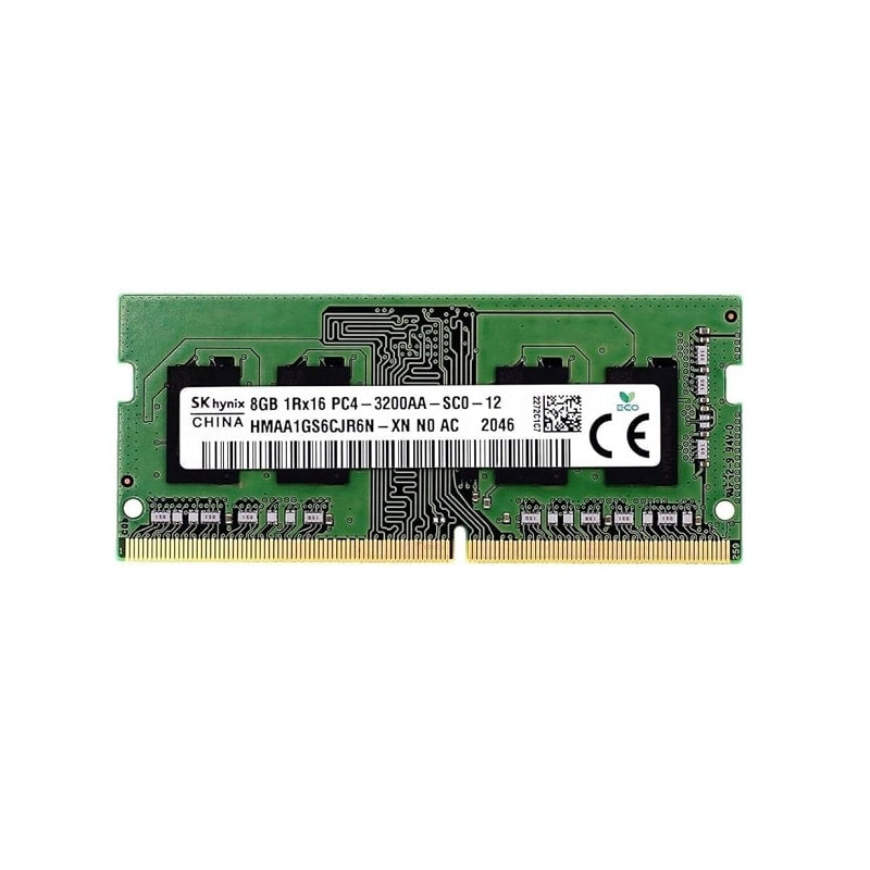 Memoria RAM SK hynix 8GB DDR4 SODIMM 1Rx16 PC4-3200AA-SCO-13 3200 MHz, 1.2 v, 260 pines, Km0