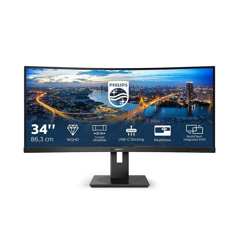 Monitor Gaming Philips 34" Curved QHD KM0 - Gran Rendimiento