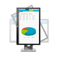 Monitor HP EliteDisplay E222 21.5" Full HD A+ en Plata y Negro