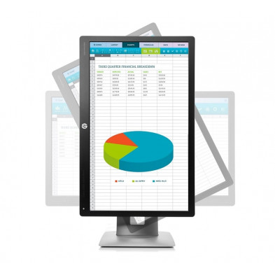 Monitor HP EliteDisplay E222 21.5" Full HD A+ en Plata y Negro