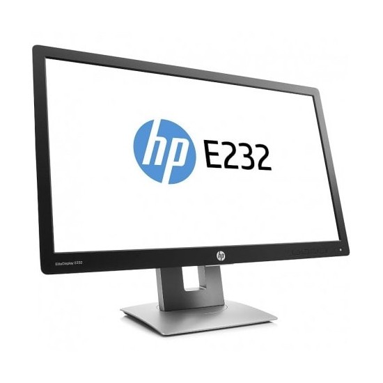 Monitor HP EliteDisplay E232 23" Full HD A+ - Plata/Negro