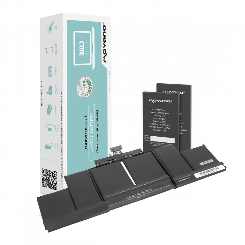 Movano Batería para Apple MacBook Pro 15" - A1494 / 11.26V 8430 mAh Movano Batería para Apple MacBook Pro 15" - A1494 / 11.26V 8430 mAh