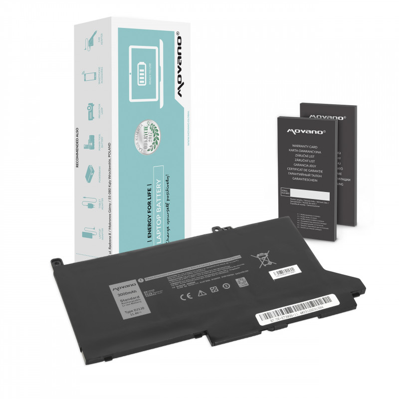 Movano Batería para Dell Latitude 7390, 7490 / 11.4V 3000 mAh