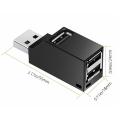 Multiplicador HUB USB 3.0 mini portatil 3 puertos USB 