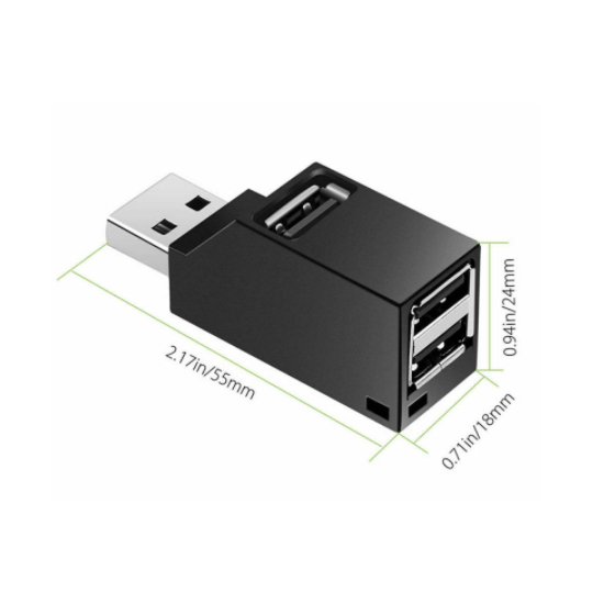 Multiplicador HUB USB 3.0 mini portatil 3 puertos USB 