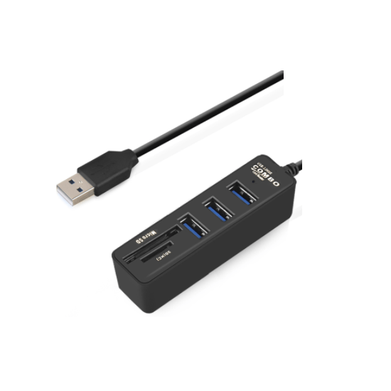 Multiplicador HUB USB 3.0 y Lector Micro SD y SD (HC)