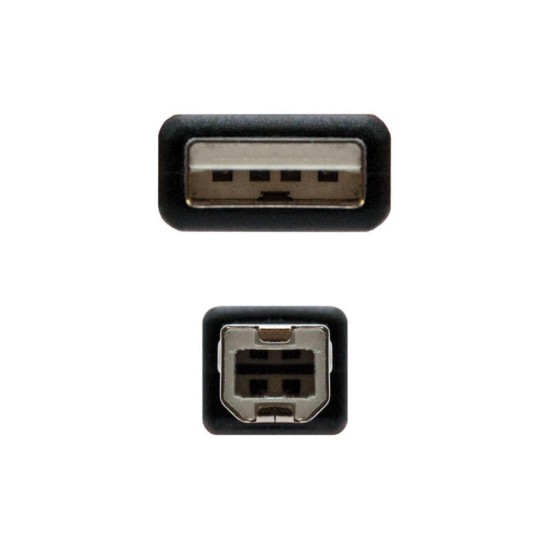 Nanocable Cable De Impresora Usb-A 2.0 Macho A Usb-B Macho 1.80m Nanocable Cable De Impresora Usb-A 2.0 Macho A Usb-B Macho 1.80m