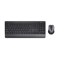 Pack Teclado + Ratón Trust TREZO (24531) Inalámbrico Wireless Negro, Nuevo
