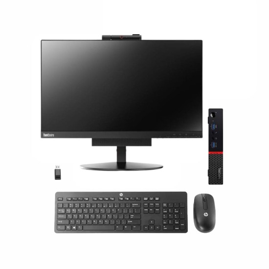 Pack Lenovo AIO Tiny i5 21,5" + Teclado HP Inalámbrico