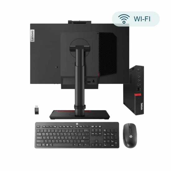 Pack Lenovo AIO Tiny i5 8500T + Monitor 21,5" + Teclado HP