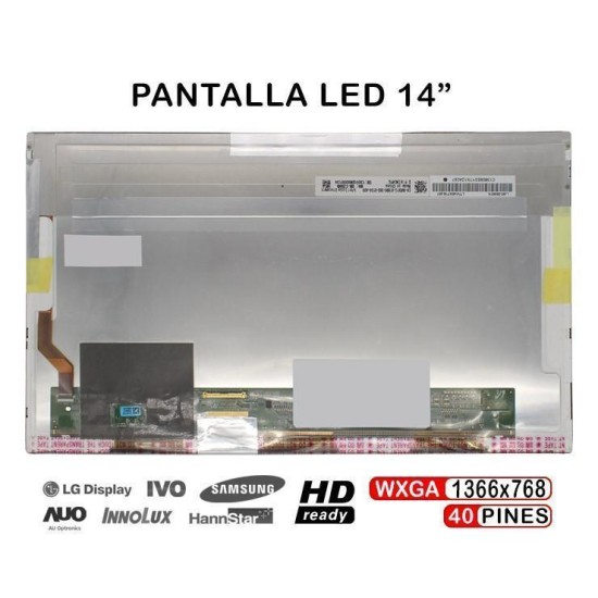 PANTALLA LED DE 14" PARA PORTÁTIL ACER ASPIRE E1-431-4875 PANTALLA LED DE 14" PARA PORTÁTIL ACER ASPIRE E1-431-4875
