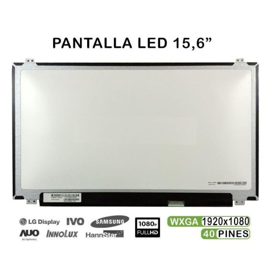 PANTALLA LED DE 15.6" PARA PORTÁTIL LP156WF4 40 PINES FHD PANTALLA LED DE 15.6" PARA PORTÁTIL LP156WF4 40 PINES FHD