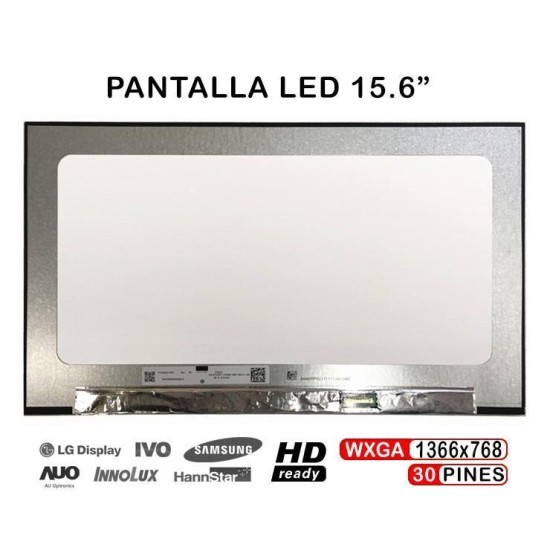 PANTALLA LED DE 15.6" PARA PORTÁTIL N156BGA-E53 REV B2 PANTALLA LED DE 15.6" PARA PORTÁTIL N156BGA-E53 REV B2