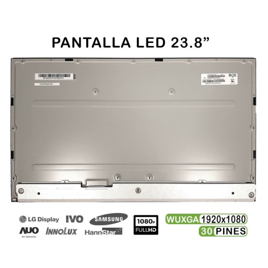 PANTALLA LED DE 23.8" PARA HP ALL IN ONE 24-F SERIES MV238FHM-N20 L01814-J71 PANTALLA LED DE 23.8" PARA HP ALL IN ONE 24-F SERIES MV238FHM-N20 L01814-J71
