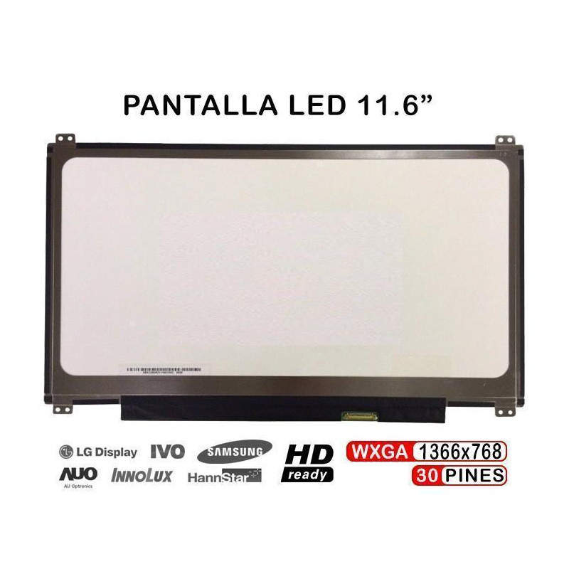 PANTALLA LED PARA PORTÁTIL ASUS EEEBOOK X205T X205TA B116XTN02.3 11.6" 30 PINES PANTALLA LED PARA PORTÁTIL ASUS EEEBOOK X205T X205TA B116XTN02.3 11.6" 30 PINES