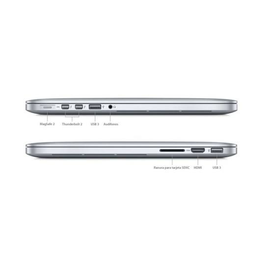 Apple MacBook Pro Retina 13" i7 16GB SSD 1TB 2015 Plata