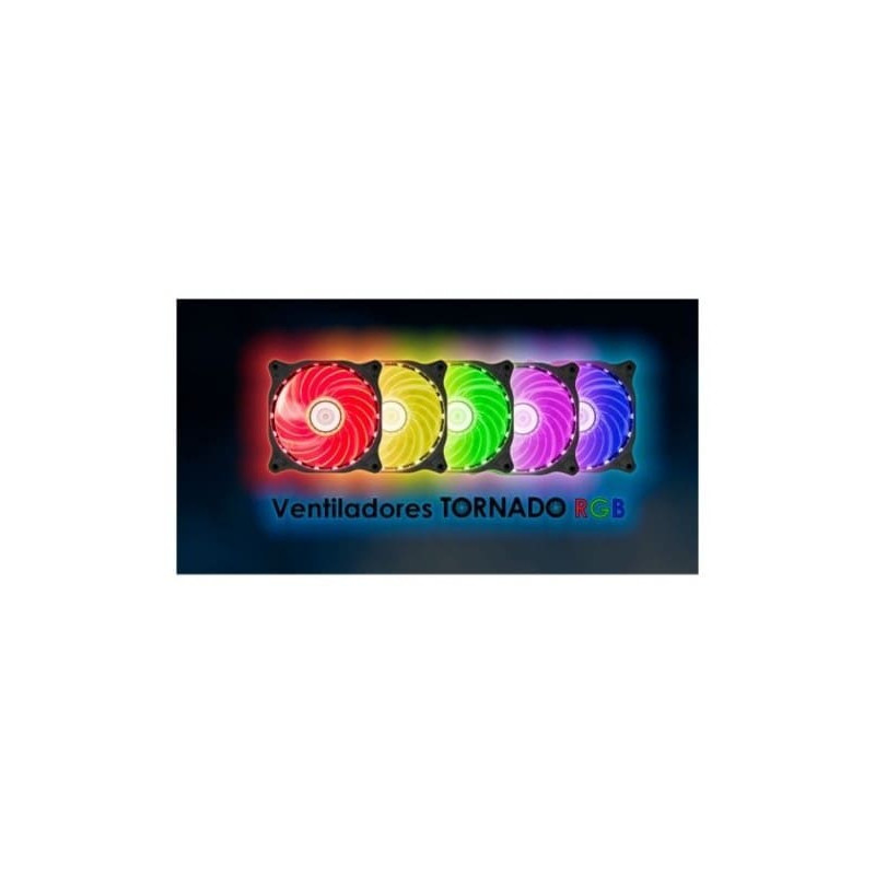 Ventilador Talius 12cm RGB Tornado - Flujo de Aire Óptimo