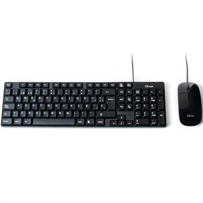 Teclado + Ratón L-Link LL-KB-816-WCOMBO USB Negro Con Cable, Nuevo Teclado + Ratón L-Link LL-KB-816-WCOMBO USB Negro Con Cable, Nuevo