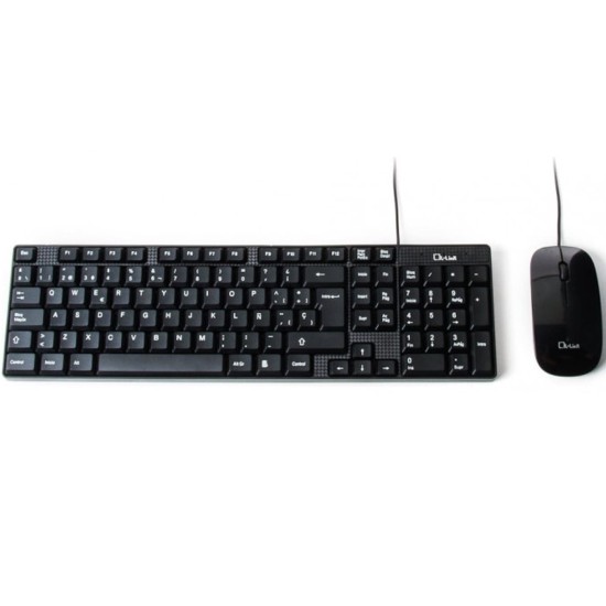 Teclado + Ratón L-Link LL-KB-816-WCOMBO USB Negro Con Cable, Nuevo Teclado + Ratón L-Link LL-KB-816-WCOMBO USB Negro Con Cable, Nuevo