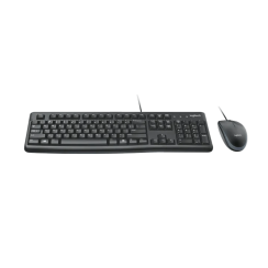 Teclado + Ratón Logitech MK120 Cableado, Negro, Nuevo