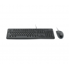 Teclado + Ratón Logitech MK120 Cableado, Negro, Nuevo