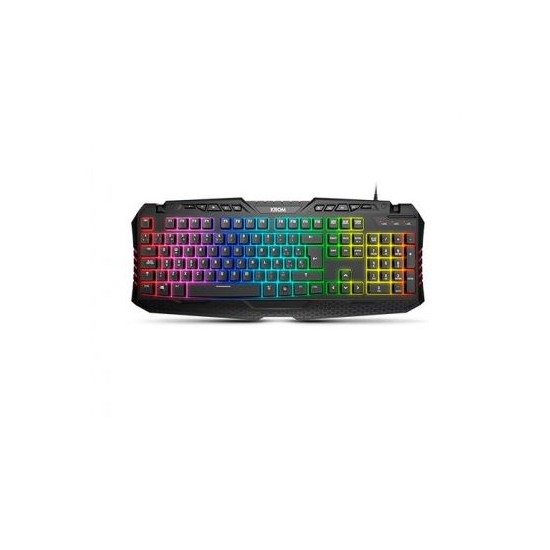 Teclado Krom KYRA Gaming RGB LED Rainbow, Nuevo