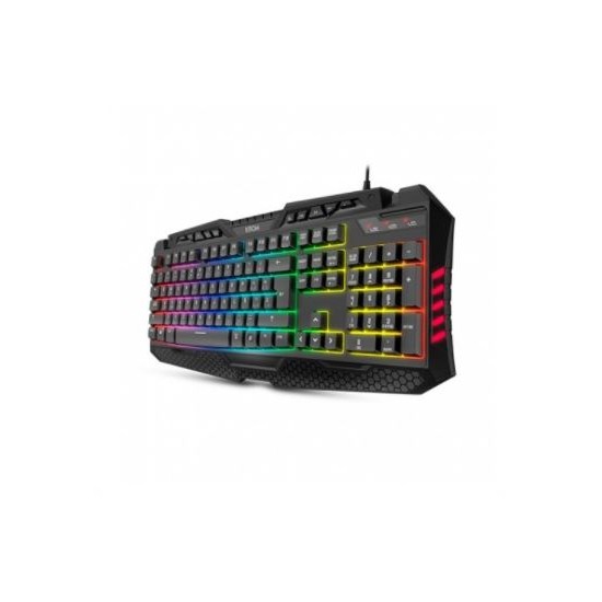 Teclado Krom KYRA Gaming RGB LED Rainbow, Nuevo