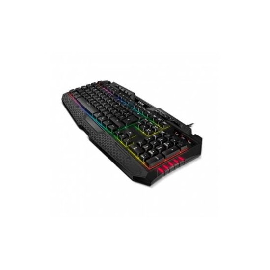 Teclado Krom KYRA Gaming RGB LED Rainbow, Nuevo