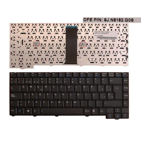 TECLADO PARA PORTÁTIL ASUS F2 MP-06916E0-5282 04GNI11KSP40 24 PINES TECLADO PARA PORTÁTIL ASUS F2 MP-06916E0-5282 04GNI11KSP40 24 PINES