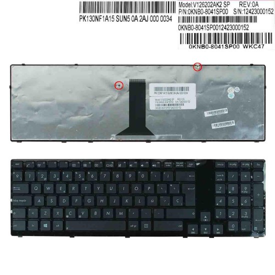 TECLADO PARA PORTÁTIL ASUS K95 K95V K95VB K95VJ K95VM X93 X93S X93SM X93SV MARCO BRILLANTE TECLADO PARA PORTÁTIL ASUS K95 K95V K95VB K95VJ K95VM X93 X93S X93SM X93SV MARCO BRILLANTE
