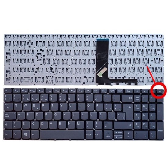 TECLADO PARA PORTÁTIL LENOVO IDEAPAD 320-15ABR 320-15IAP 320-15AST SIN BOTÓN ENCENDIDO TECLADO PARA PORTÁTIL LENOVO IDEAPAD 320-15ABR 320-15IAP 320-15AST SIN BOTÓN ENCENDIDO