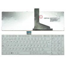 TECLADO PARA PORTATIL TOSHIBA SATELLITE L850, L950 C855 PSCBYE-04500RIT BLANCO