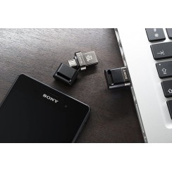 Unidad Flash Pendrive Sony 16GB Microvault USB 2.0 Flash Drive compatible con Smartphone, Nuevo