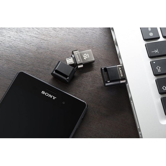 Unidad Flash Pendrive Sony 16GB Microvault USB 2.0 Flash Drive compatible con Smartphone, Nuevo