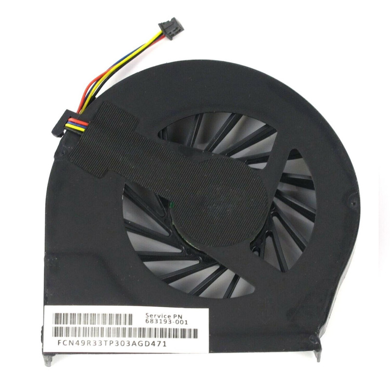 VENTILADOR CPU PARA PORTÁTIL HP PAVILION G6-2000 G7-2000 683193-001 (4 PINES) VENTILADOR CPU PARA PORTÁTIL HP PAVILION G6-2000 G7-2000 683193-001 (4 PINES)