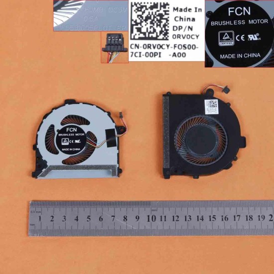 VENTILADOR PARA PORTÁTIL DELL VOSTRO 13 5000 13 5370 0RV0CY VENTILADOR PARA PORTÁTIL DELL VOSTRO 13 5000 13 5370 0RV0CY