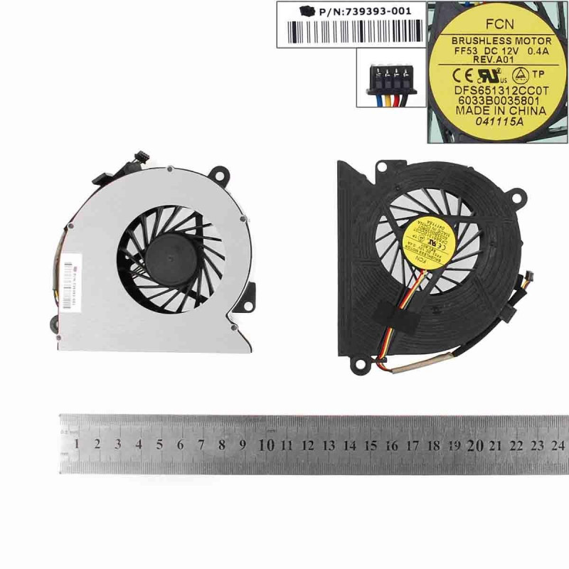 VENTILADOR PARA PORTATIL HP 18 ALL IN ONE 18-1200CX DFS651312CC0T VENTILADOR PARA PORTATIL HP 18 ALL IN ONE 18-1200CX DFS651312CC0T