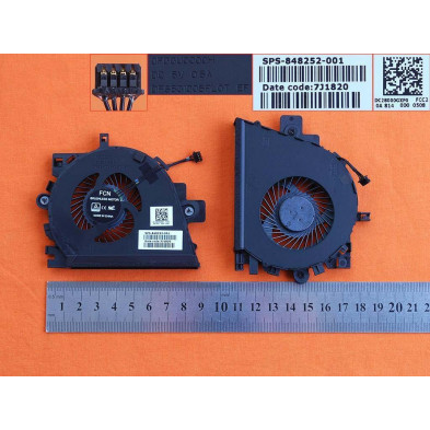 VENTILADOR PARA PORTÁTIL HP ZBOOK 15 G3 VGA DC28000GXF0-FCC2 848252-001 DFS531005PL0T VENTILADOR PARA PORTÁTIL HP ZBOOK 15 G3 VGA DC28000GXF0-FCC2 848252-001 DFS531005PL0T