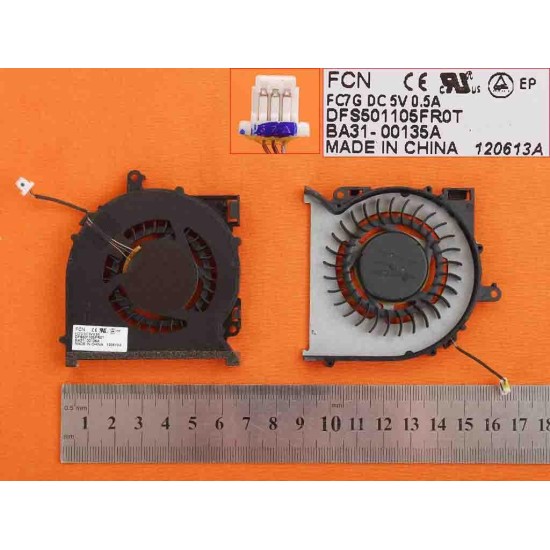 VENTILADOR PARA PORTÁTIL SAMSUNG NP770Z5E NP780Z5E NP870Z5E NP870Z5G DFS501105FR0T BA31-00136A VENTILADOR PARA PORTÁTIL SAMSUNG NP770Z5E NP780Z5E NP870Z5E NP870Z5G DFS501105FR0T BA31-00136A